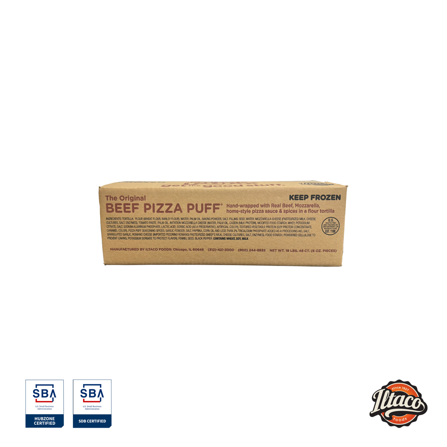 Iltaco Frozen Pizza Puffs (Food Service)