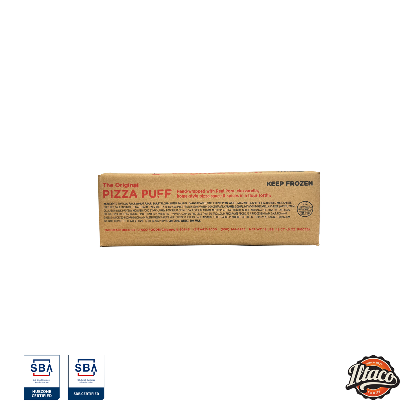 Iltaco Frozen Pizza Puffs (Food Service)