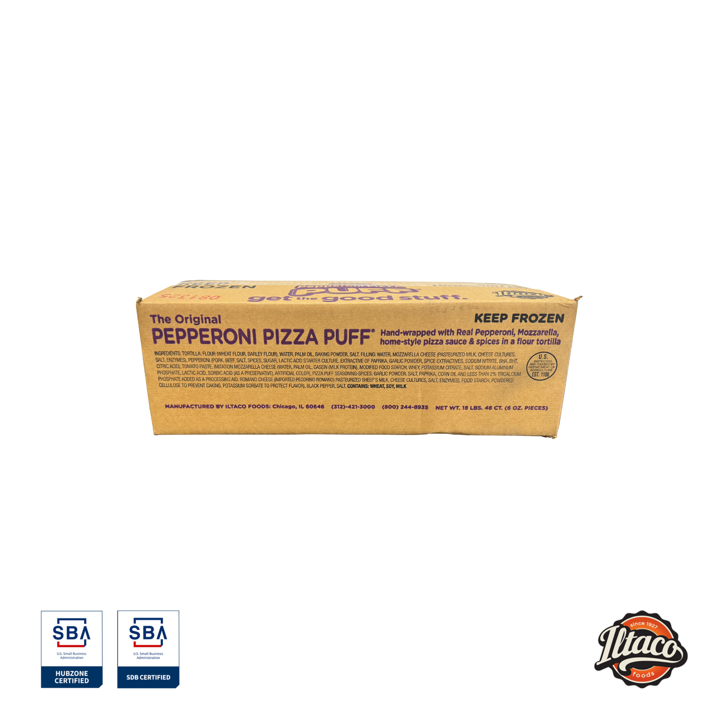 Iltaco Frozen Pizza Puffs (Food Service)