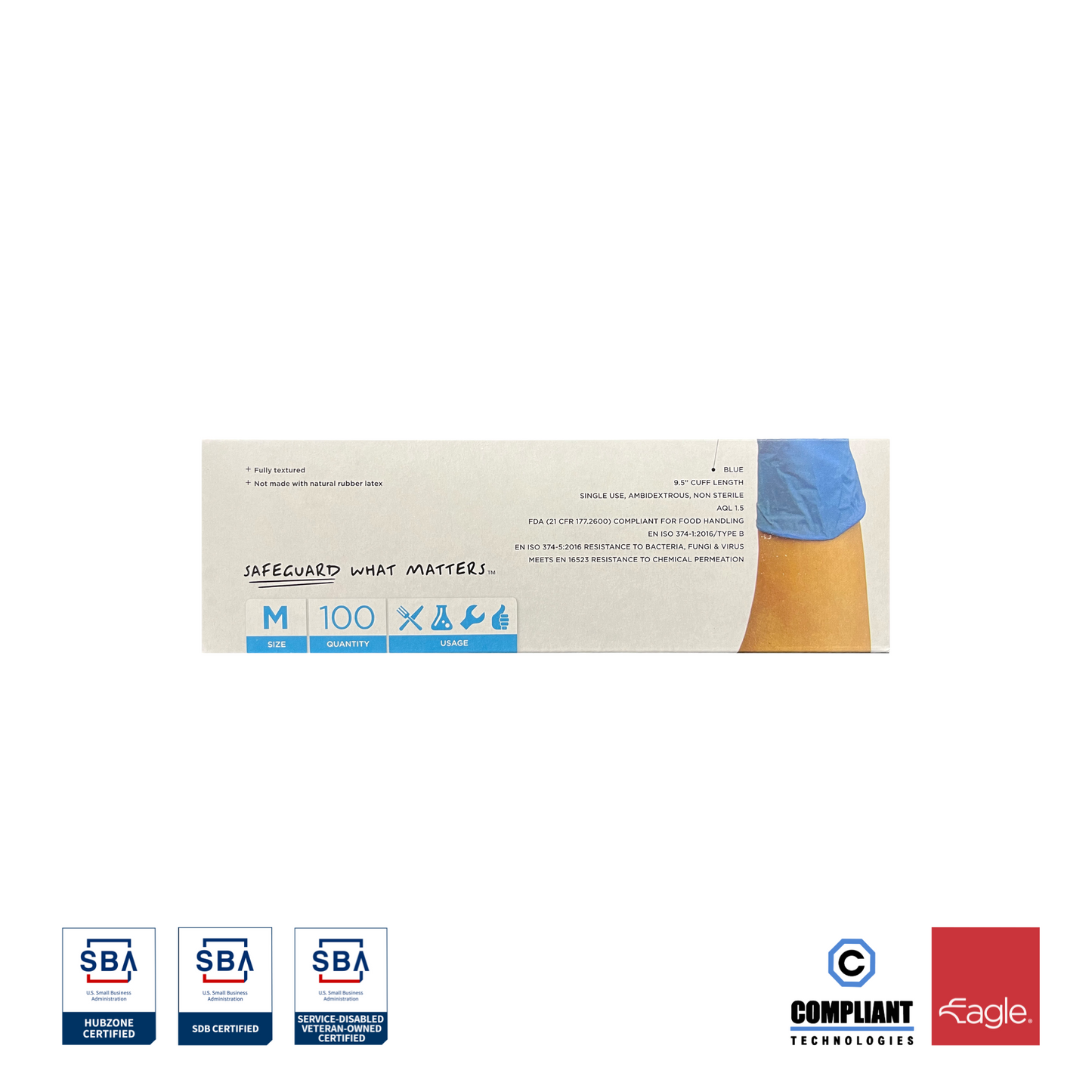 Eagle Protect Blue52 Nitrile Gloves