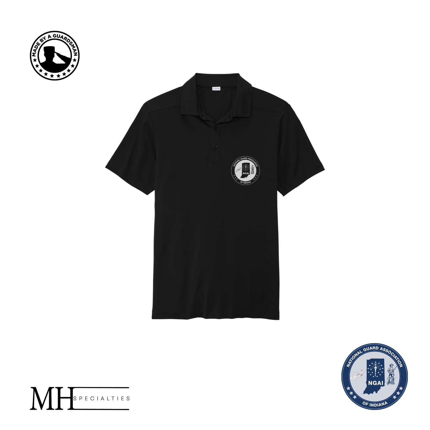 MH Specialties 1 Color NGAI Men's Polos