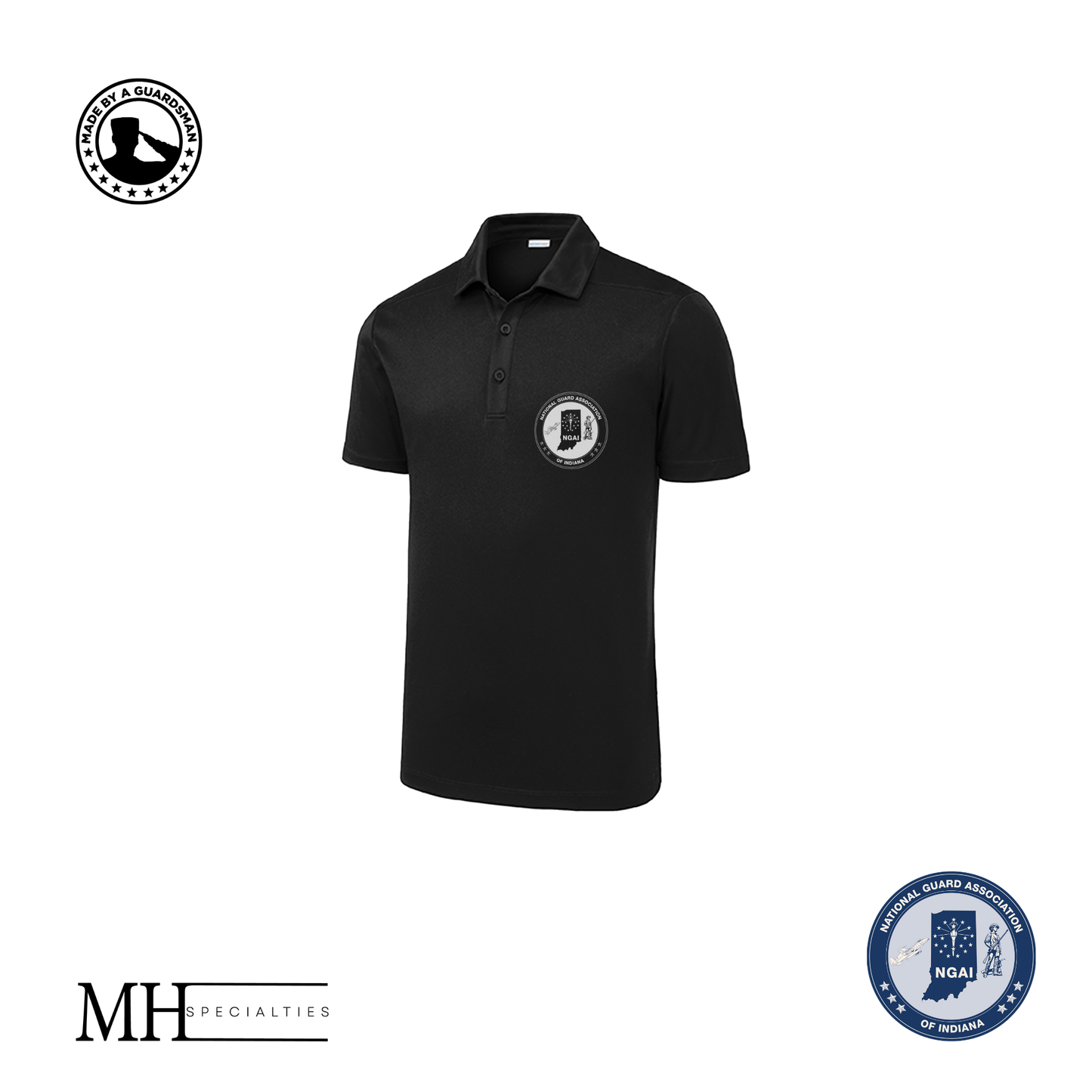 MH Specialties 1 Color NGAI Men's Polos