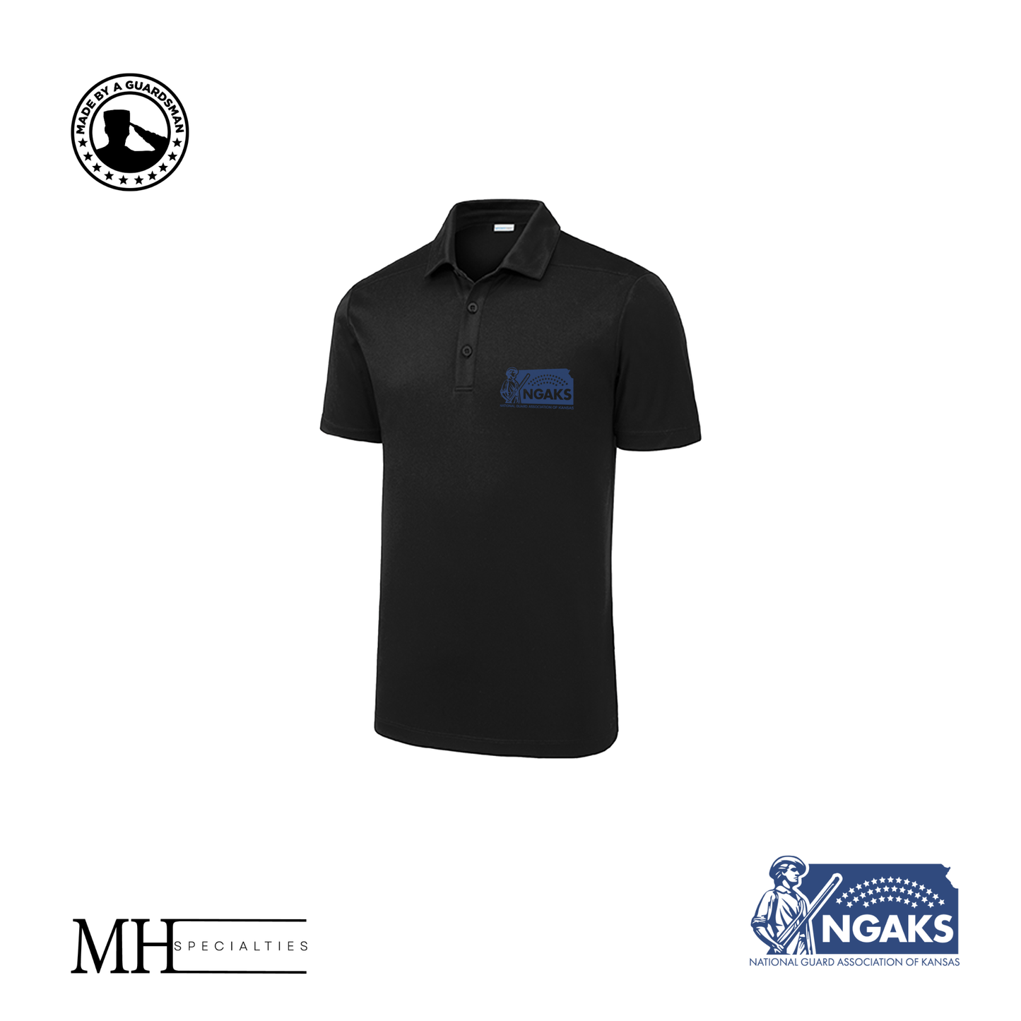 MH Specialties Full Color NGAKS Men's Polos