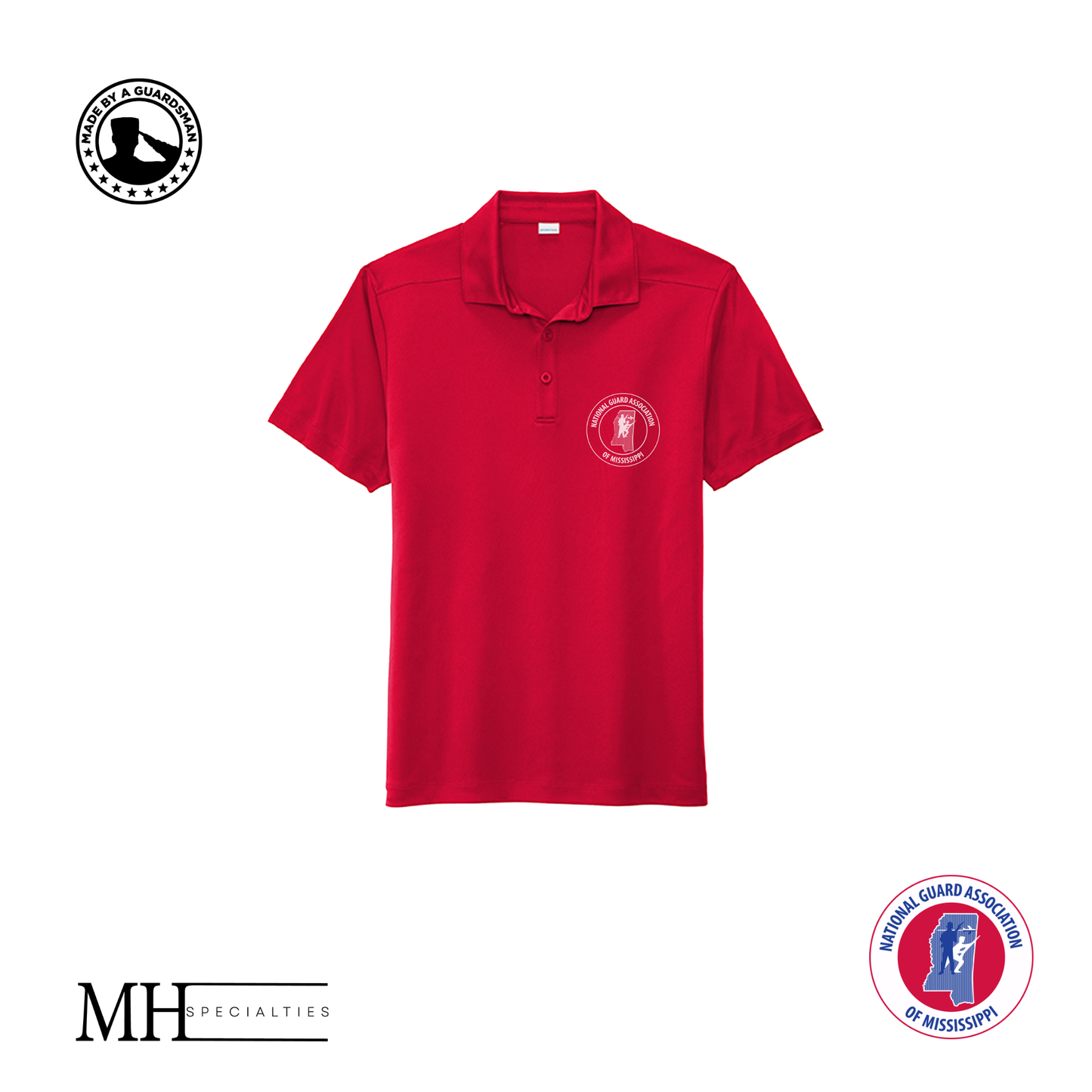 MH Specialties 1 Color NGAMS Men's Polos