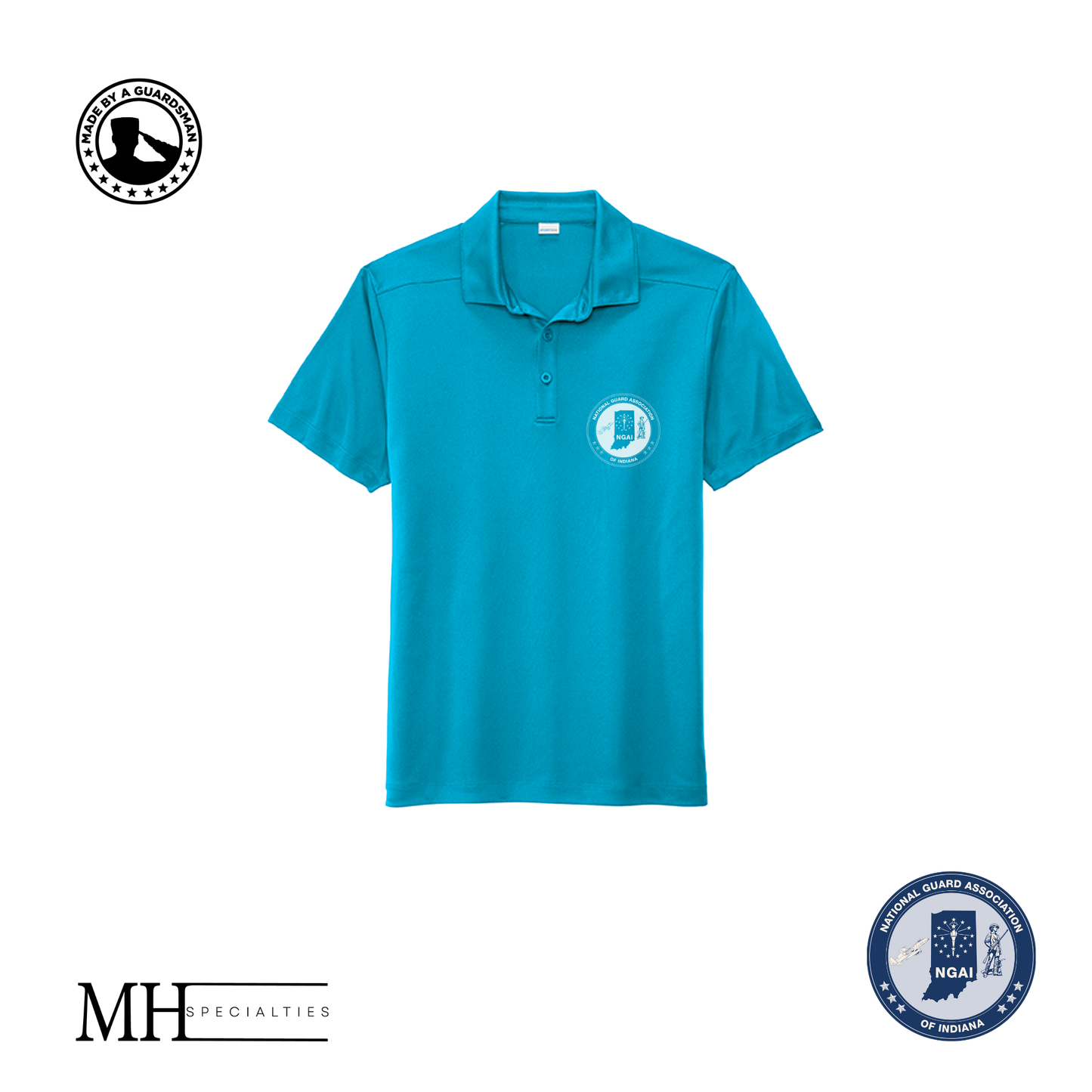 MH Specialties 1 Color NGAI Men's Polos