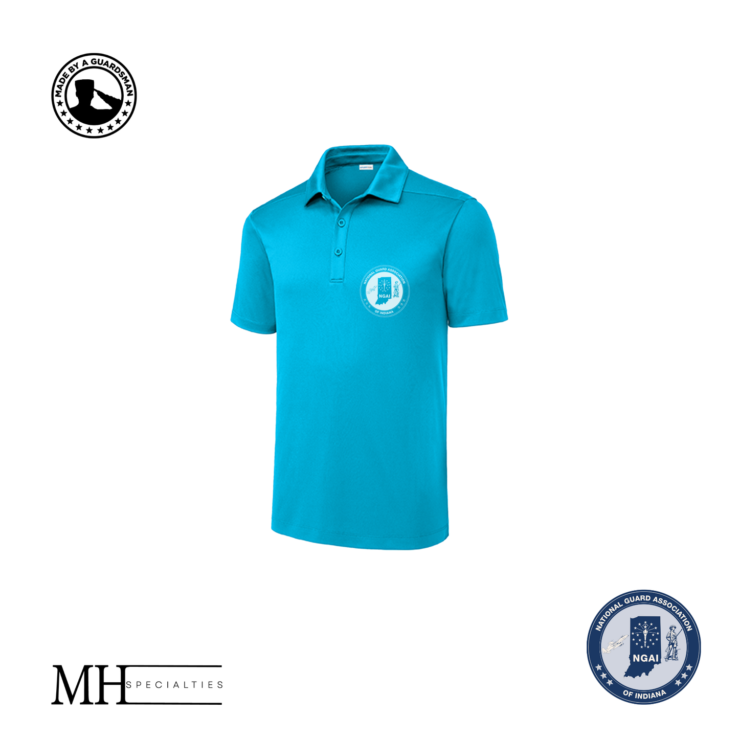MH Specialties 1 Color NGAI Men's Polos