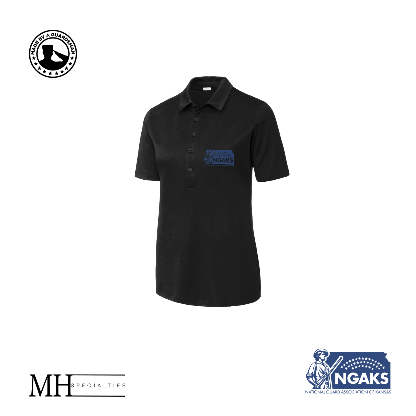 MH Specialties Full Color NGAKS Women's Polos
