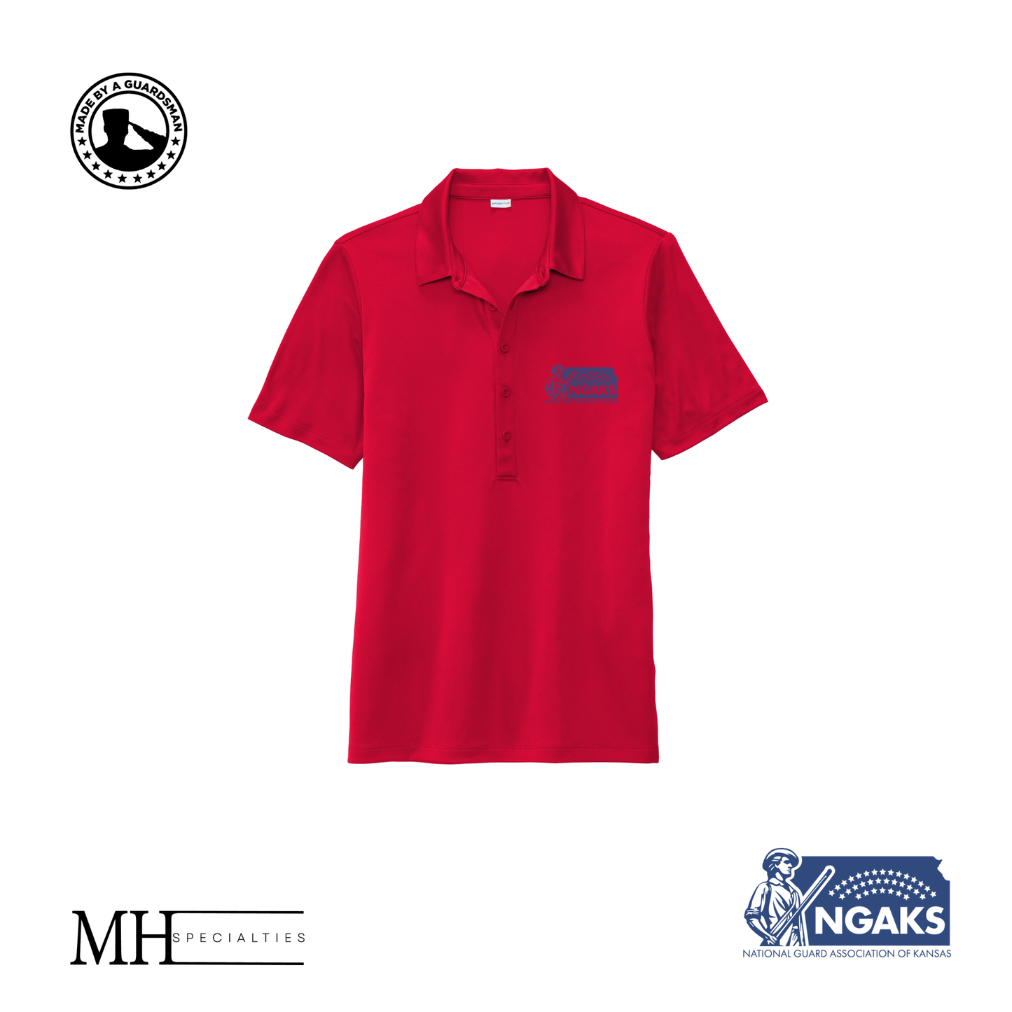 MH Specialties Full Color NGAKS Women's Polos