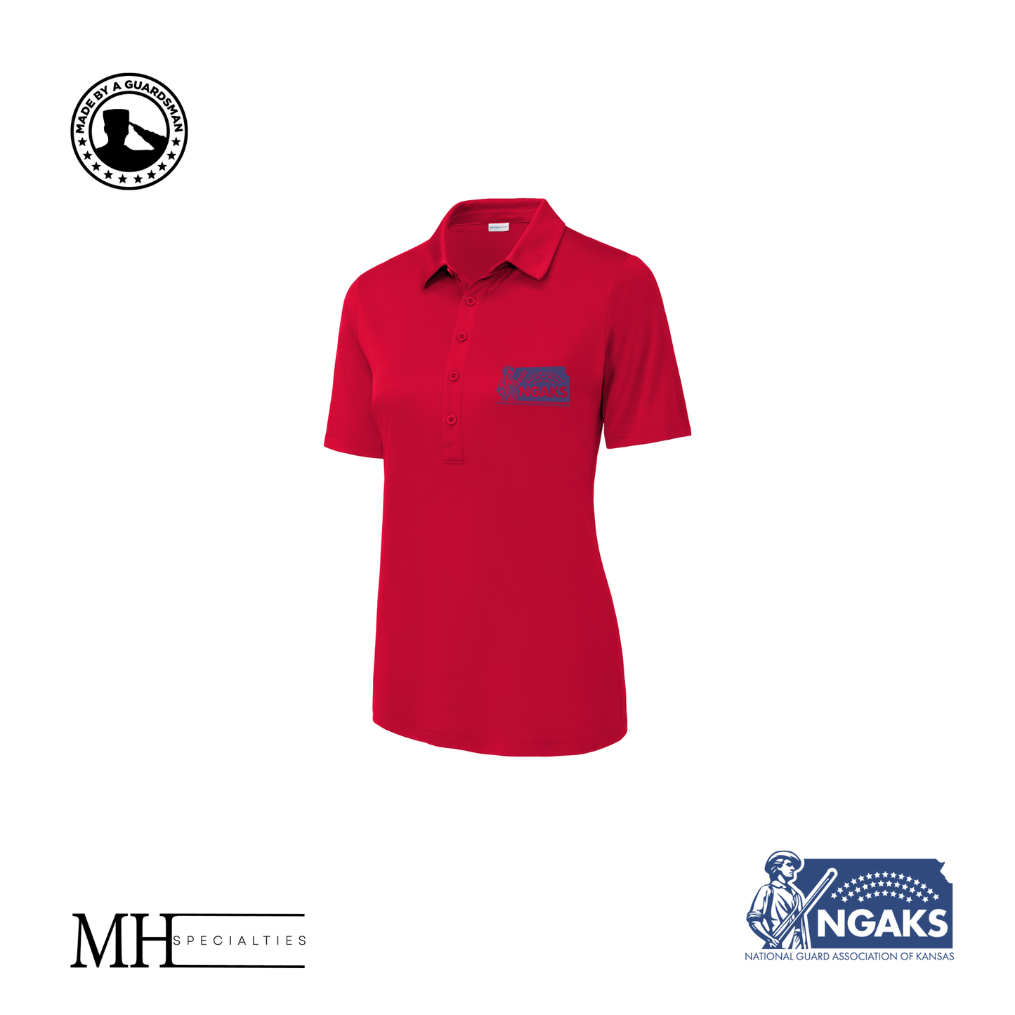 MH Specialties Full Color NGAKS Women's Polos