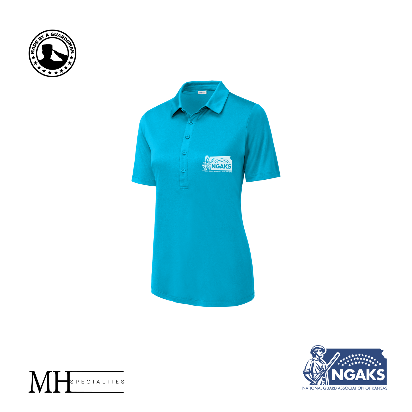 MH Specialties 1 Color NGAKS Women's Polos
